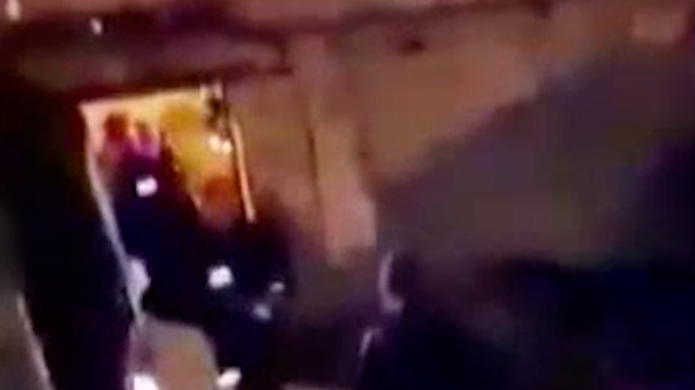 Gaziantep'te göçük sonrasında yaşanan panik kamerada
