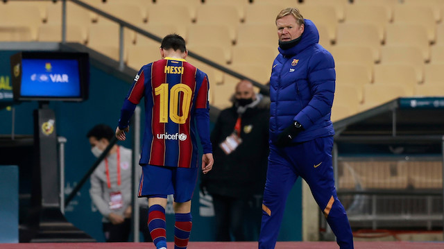 Barcelona hem kupayı hem Messi'yi kaybetti: İlk kez kırmızı kart gördü