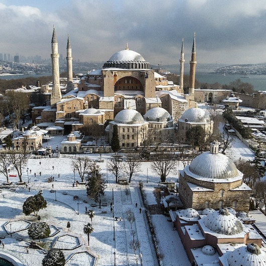 Ayasofya-i Kebir Camii Şerifi’nde kartpostallık manzara