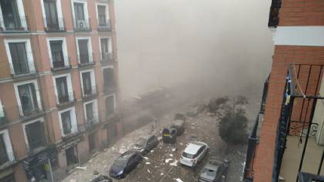 انفجار شديد في مبنى بالعاصمة الإسبانية مدريد