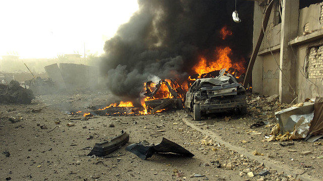 5 قتلى و8 جرحى في تفجير انتحاري مزدوج وسط بغداد 