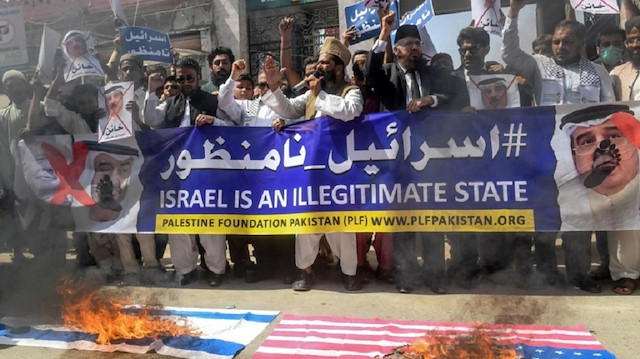باكستان.. مظاهرة في كراتشي لمناهضة التطبيع مع إسرائيل