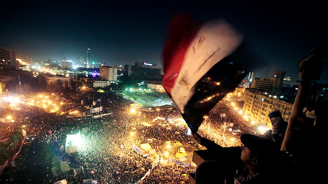 Egyptians mark decade to Arab Spring