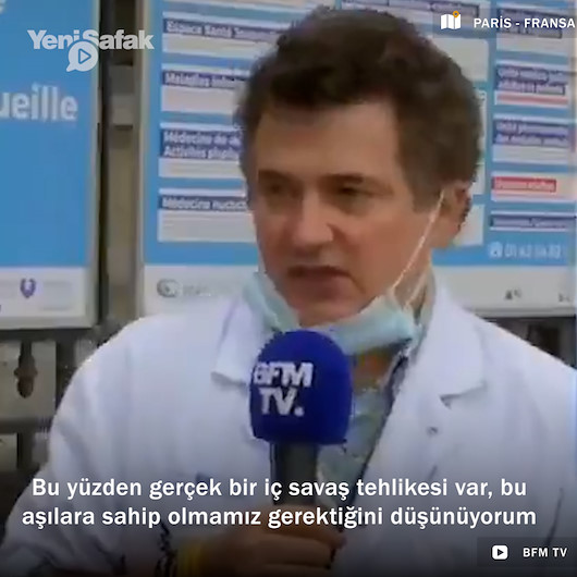 Fransa Acil Servis Doktorları Başkanı: Yeterli aşımız yok randevu veremiyoruz isyan kapıda
