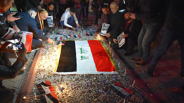 Commemoration in Kirkuk for the victims of suicide bombing in Baghdad

