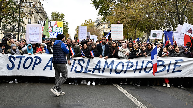 Protest against Islamophobia in Paris

