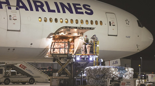 Kovid-19 aşılarını taşıyan Türk Hava Yolları’na ait “TK 6175” sefer sayılı “Boeing 777” tipi uçak, dün saat 06.15’te İstanbul Havalimanı’na indi.