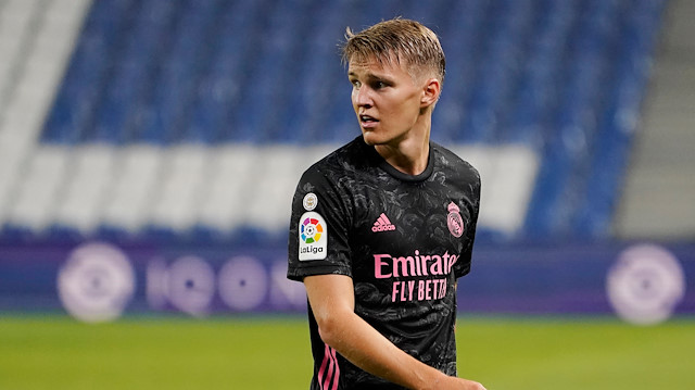 Soccer Football - La Liga Santander - Real Sociedad v Real Madrid - Reale Arena, San Sebastian, Spain - September 20, 2020. Real Madrid's Martin Odegaard. REUTERS/Vincent West

