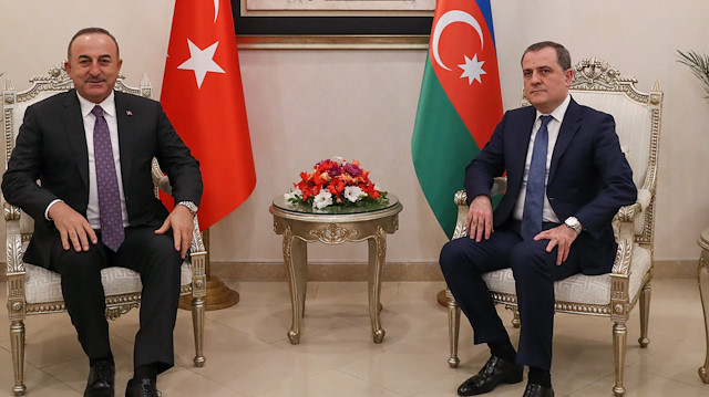 Turkish FM Cavusoglu meets Azerbaijani counterpart

