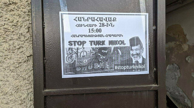 ​‘Stop Turk Nikol’ posters pop up across Armenia as opposition calls for rallies
