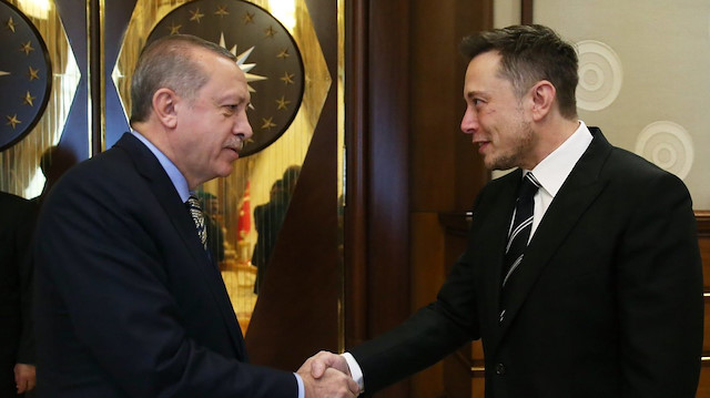 Cumhurbaşkanı Erdoğan, Elon Musk ile görüştü.