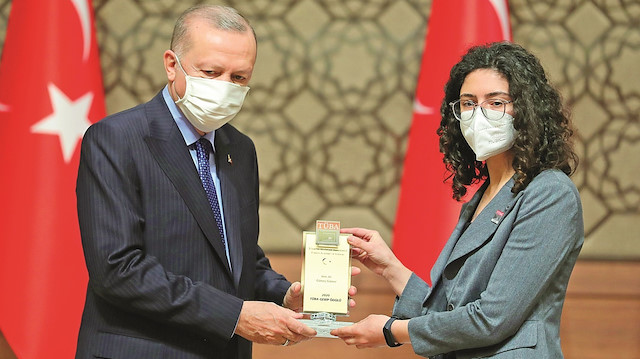 Erdoğan, TÜBA bilim ödülü törenine katıldı.