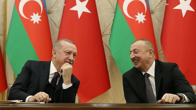 Cumhurbaşkanı Erdoğan ve Azerbaycan Cumhurbaşkanı Aliyev