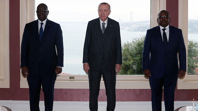 Cumhurbaşkanı Erdoğan, Senegal ve Gine Bissau Cumhurbaşkanlarını kabul etti. 