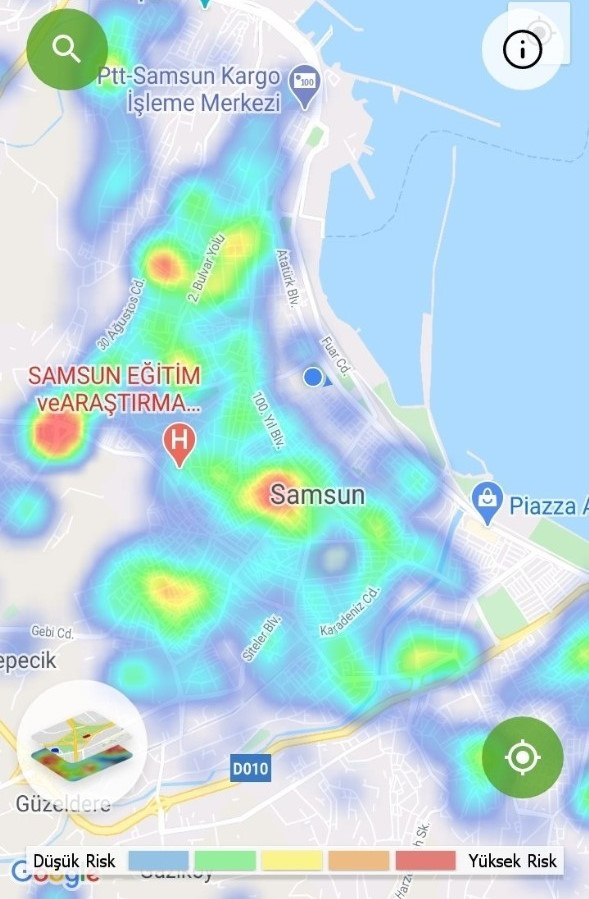 samsun da yesile burunen risk haritasi yeniden kirmizi olmaya basladi yeni safak