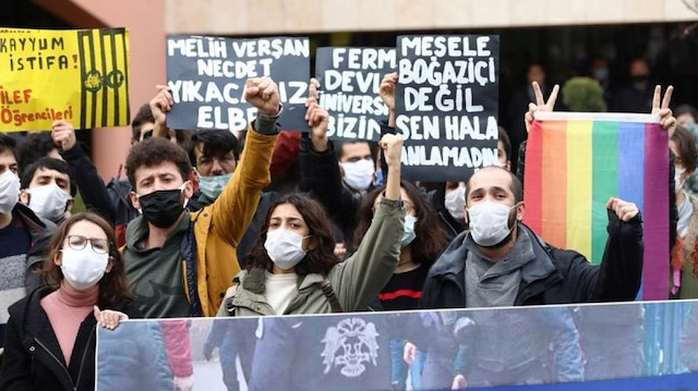 Ankara'daki provokatörler taşıdığı pankartlar ile ikinci Gezi kalkışması mesajı verdi.
