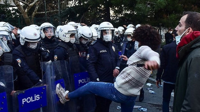 Boğaziçi Üniversitesi'nde provokatörlerin eylemleri bitmek bilmiyor.