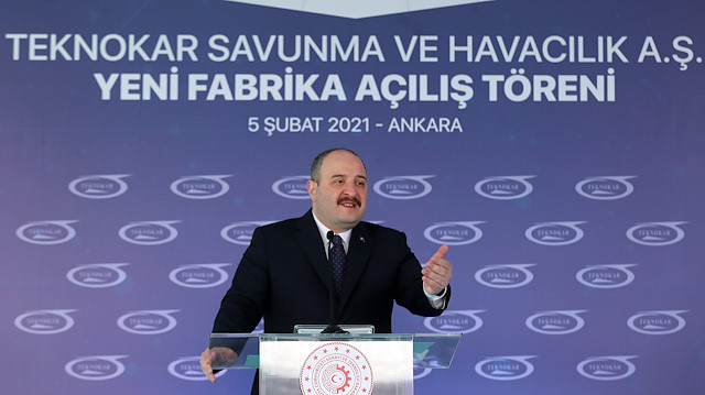 Turkey's Industry and Technology Minister Mustafa Varank