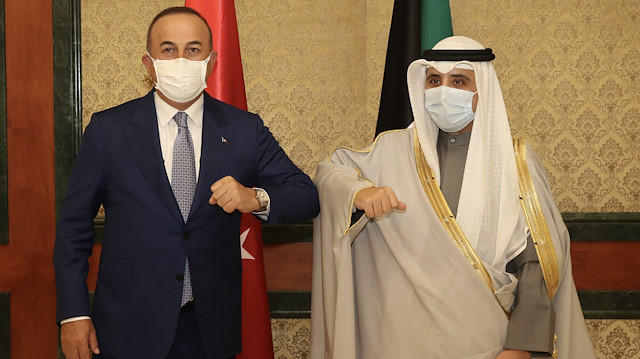Turkish Foreign Minister Mevlut Cavusoglu in Kuwait

