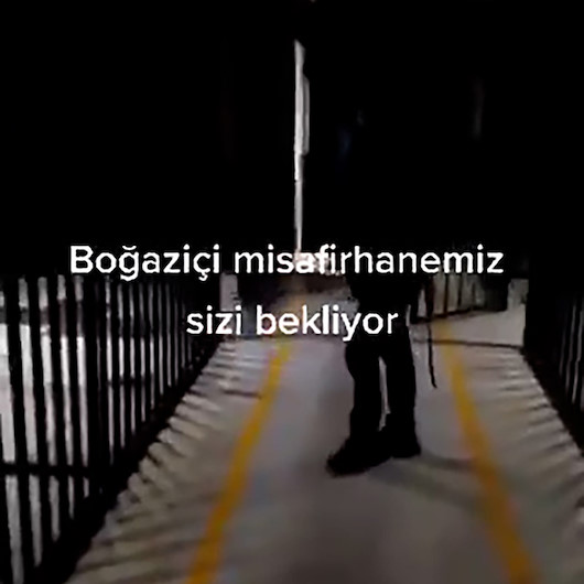 Sosyal medyadaki Boğaziçi misafirhanemiz sizi bekliyor videosu kurgu çıktı