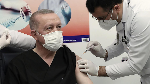 Erdoğan, ilk aşıyı Ankara Şehir Hastanesi’nde 15 Ocak’ta yaptırmıştı. 