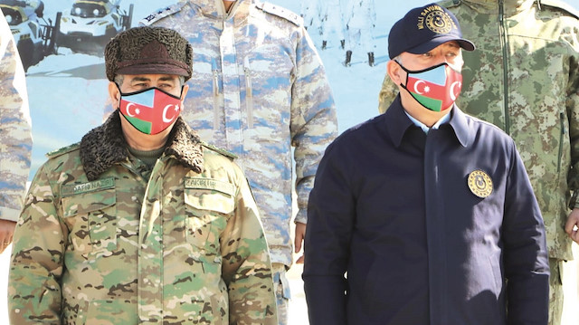 Milli Savunma Bakanı Hulusi Akar ve Azerbaycan Savunma Bakanı Zakir Hasanov