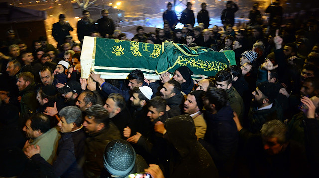 Abdulkerim Çevik'in cenaze töreni. 