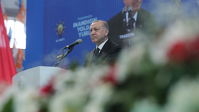 Cumhurbaşkanı Erdoğan Trabzon İl Kongresi'nde konuştu.