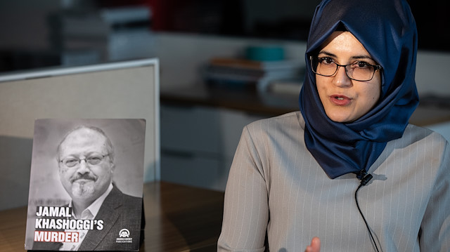 Hatice Cengiz, the fiancée of slain journalist Jamal Khashoggi