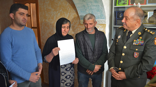 Turkish DefMin writes to Karabakh martyr's family