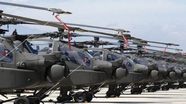 110 adet Black Hawks helikopterleri, 25 adet Apache tipi saldırı helikopteri, 10 adet Chinook ağır nakliye helikopteri bölgeye getirilecek.