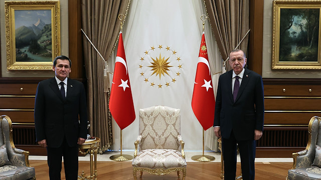 الرئيس أردوغان يستقبل وزير خارجية تركمانستان