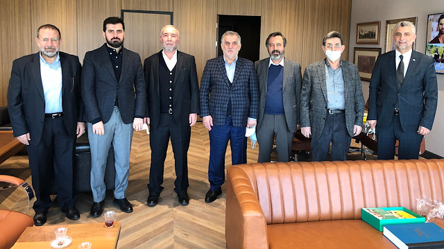 Albayrak Holding Yönetim Kurulu Başkanı Ahmet Albayrak Başkanlığındaki Yönetim Kurulu heyetinin ziyaretinden bir kare. 