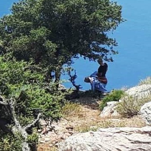 Muğlada kayalıklardan düşen 7 aylık hamile kadının olay öncesi görüntüleri ortaya çıktı