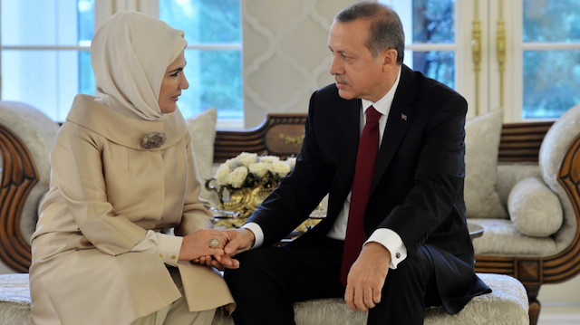 Emine Erdoğan ve Cumhurbaşkanı Recep Tayyip Erdoğan