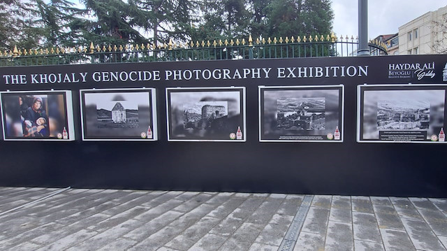  '29. Yılında Hocalı Soykırımı' fotoğraf Sergisi İstiklal Caddesi'nde açıldı.