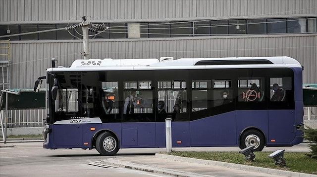 "أتاك" التركية.. حافلة كهربائية ذاتية القيادة جاهزة لشق الطرقات