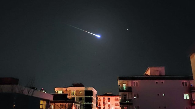 Meteor bu kez İstanbul semalarında görüldü