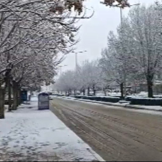 Antalyada kar yağışı