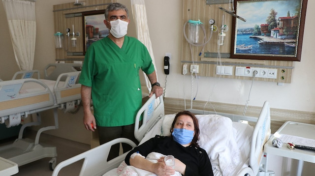Tamamen sağlığına kavuşan Hamide Sümbül tedavisinin ardından taburcu edildi.