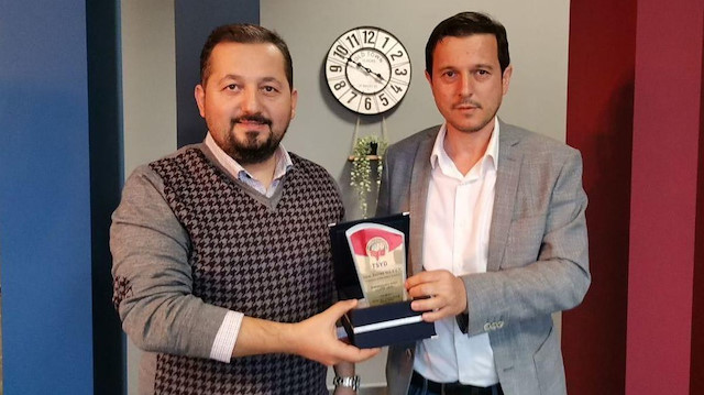 Sertaç Güven, Türkiye Spor Yazarları Derneği Trabzon Şubesi’ni ziyaret etti.