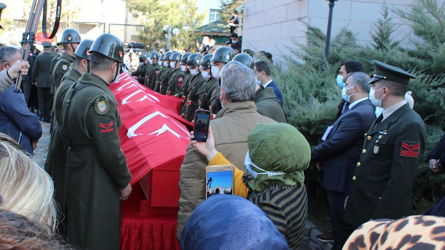 Ankara'da şehitler için cenaze töreni düzenlendi.