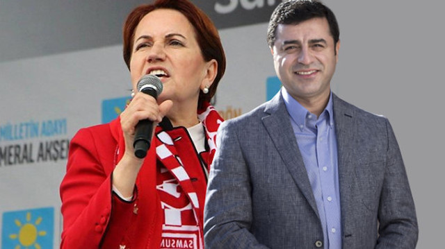 İYİ Parti Genel Başkanı Meral Akşener ve Selahattin Demirtaş