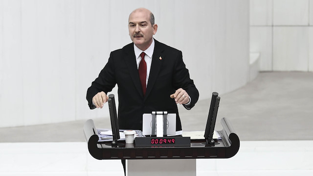 Turkey’s interior minister Suleyman Soylu