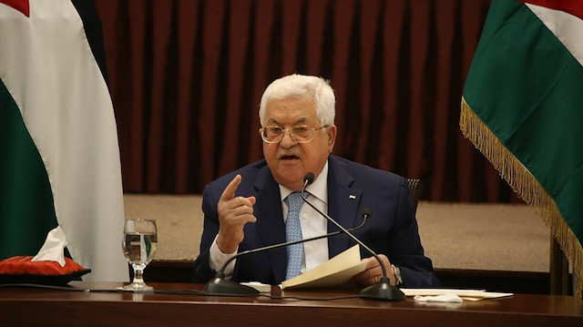 Filistin Devlet Başkanı Mahmud Abbas.