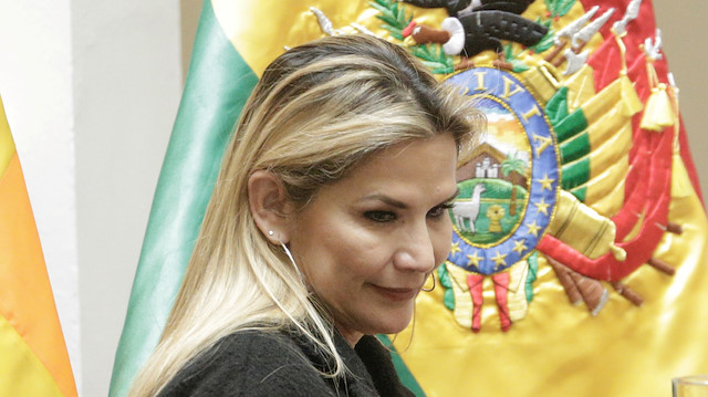 Bolivia's interim President Jeanine Anez 