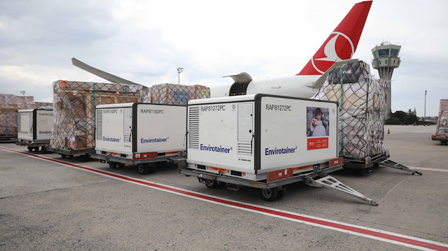 Turkısh Cargo, Çin'in Sinovac aşısını, başta Türkiye olmak üzere dünyanın farklı destinasyonlarına ulaştırıyor.