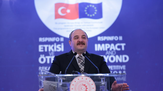 Turkey's industry and technology minister Mustafa Varank