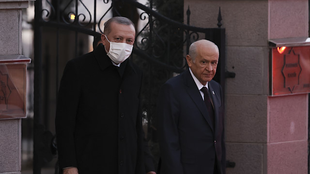 Cumhurbaşkanı Recep Tayyip Erdoğan ve MHP Genel Başkanı Devlet Bahçeli