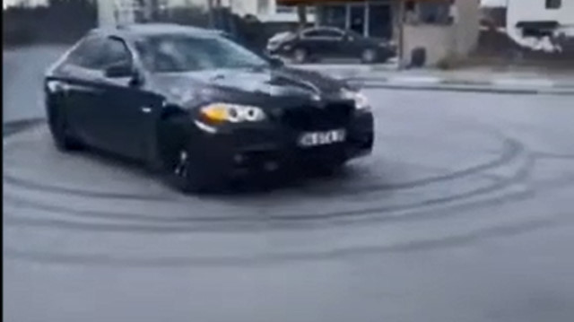 Sultanbeyli'de drift yapan maganda cezadan kaçamadı